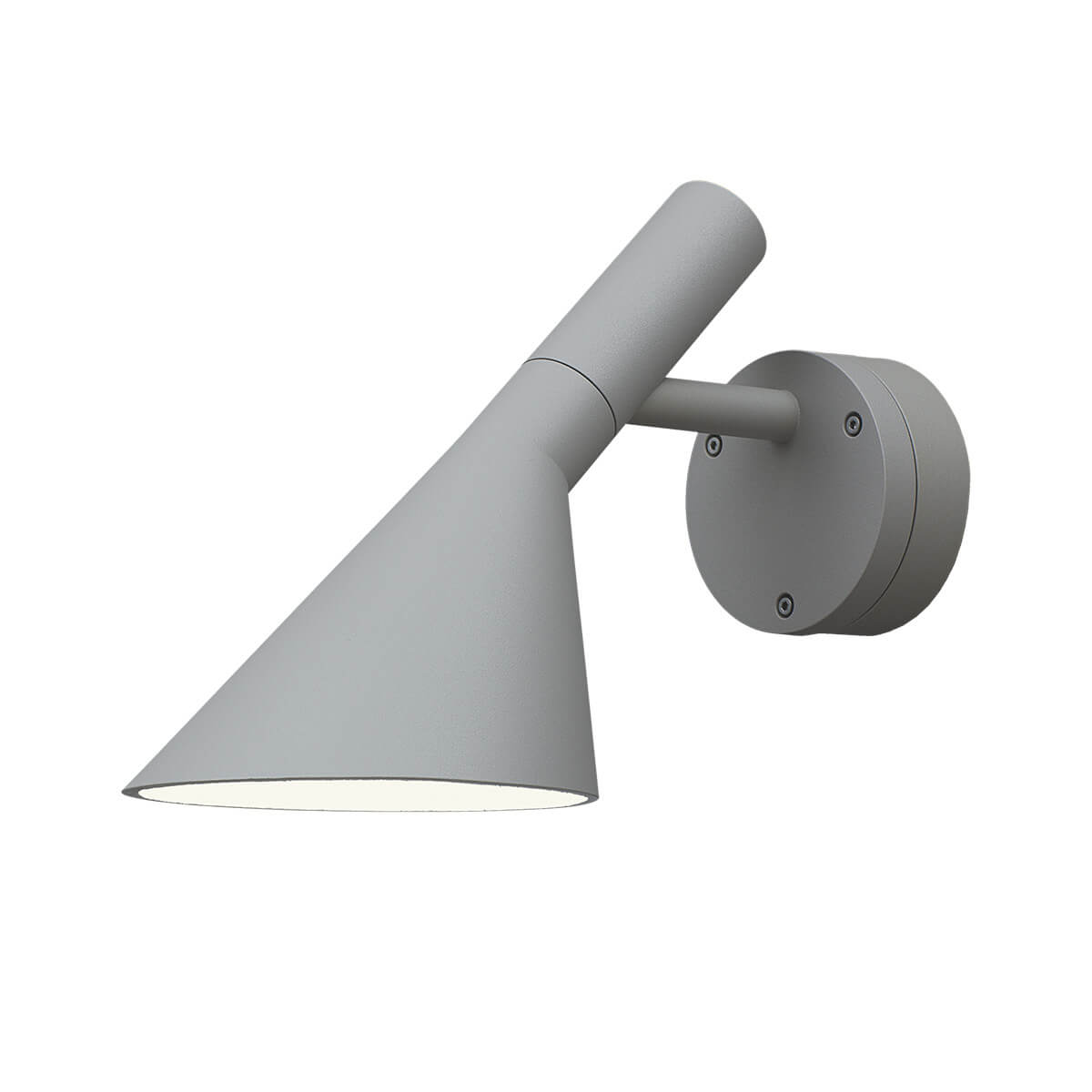 Louis Poulsen AJ 50 LED Wandleuchte, aluminiumgrau strukturiert