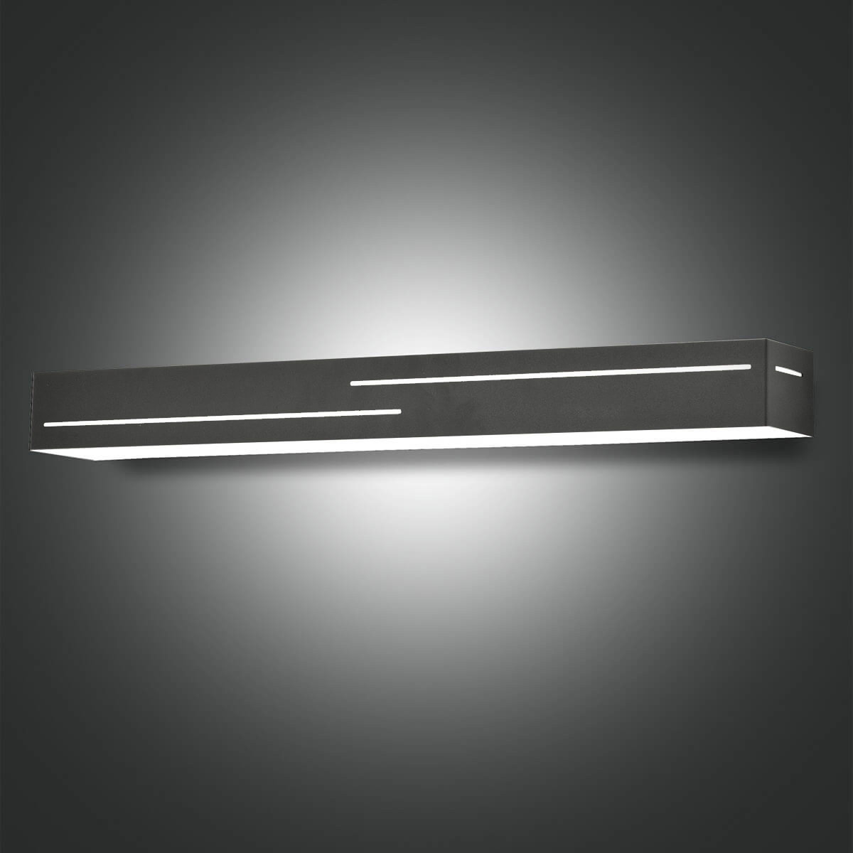 Fabas Luce Banny LED Wandleuchte Up & Down, Länge: 50,5 cm, anthrazit
