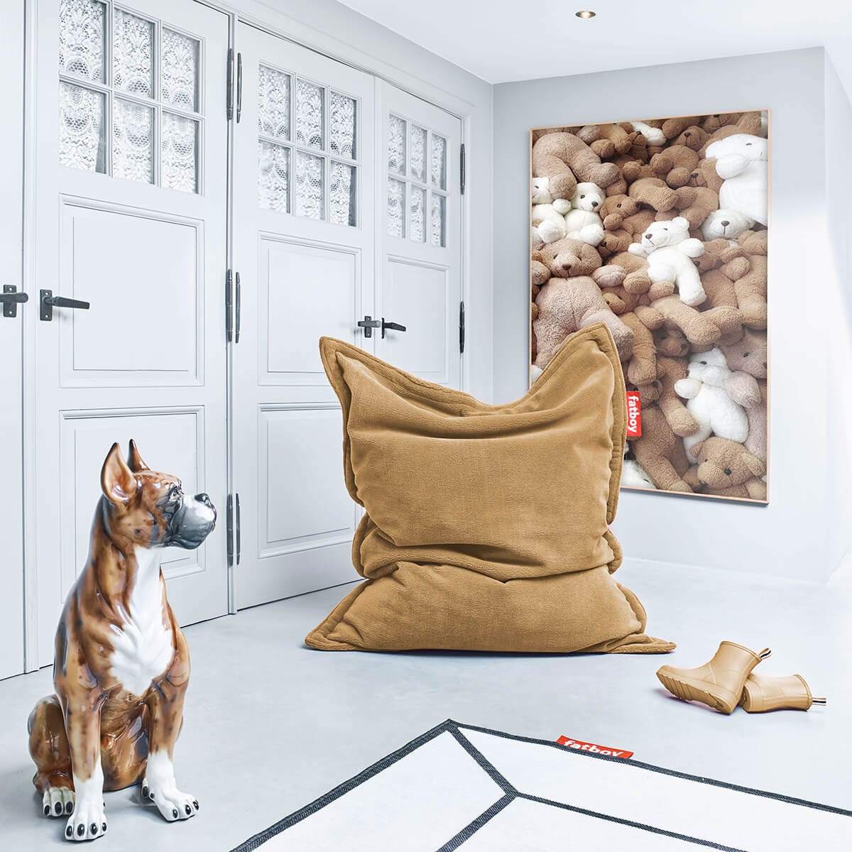 Fatboy Original Slim Teddy Sitzsack, latte (braun)