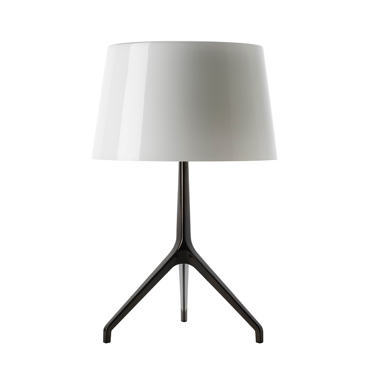Foscarini Lumiere XXL Tavolo, cromo nero / bianco (schwarzchrom / weiß)