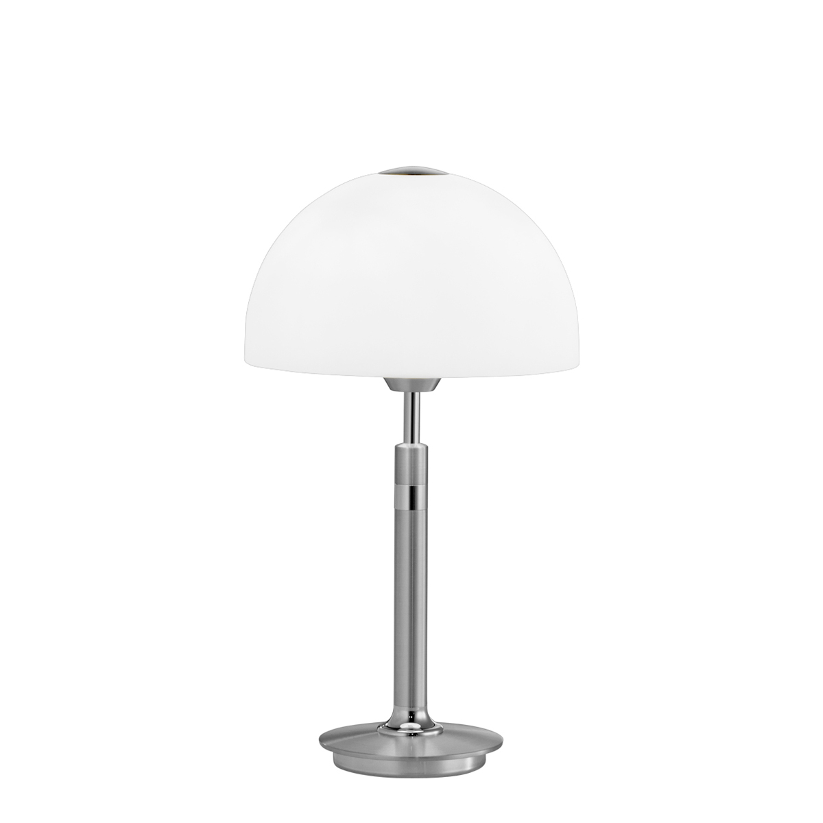 B+M Leuchten Moon II LED Tischleuchte, Höhe: 36 cm, Nickel matt / Chrom
