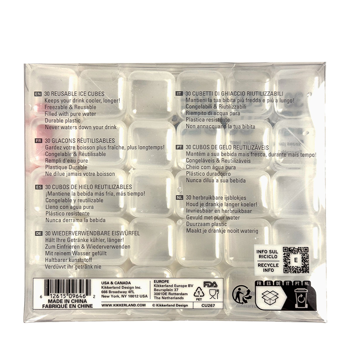 Kooduu Wiederverwendbare Eiswürfel, Box à 30 Stück