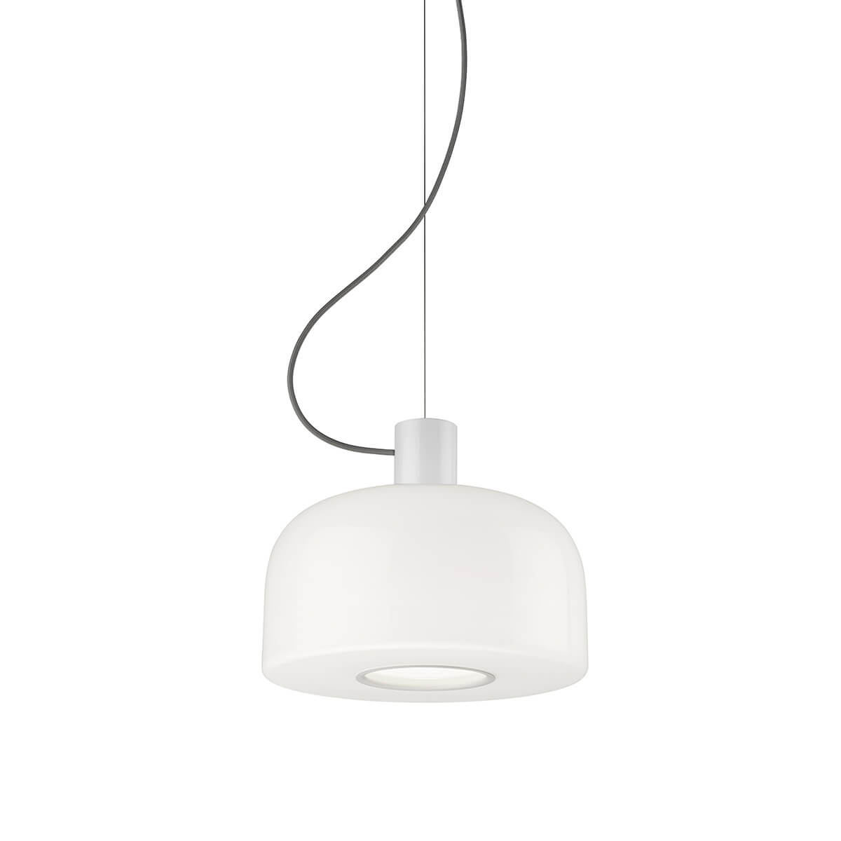 Flos Bellhop Glass S1 Pendelleuchte, weiß