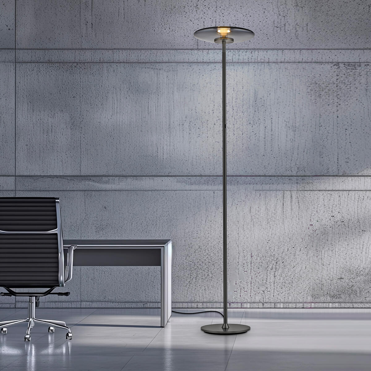 Neuhaus PURE Vitrum LED Stehleuchte, grau