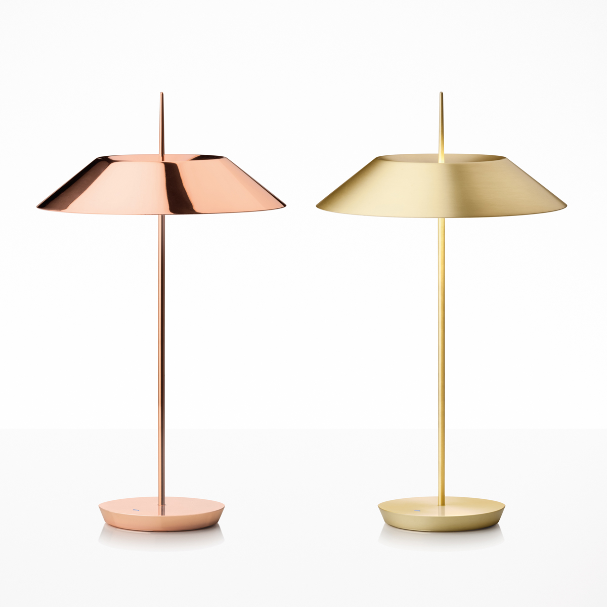 Vibia Mayfair 5505 Tischleuchte, Kupfer glänzend und Gold satiniert matt