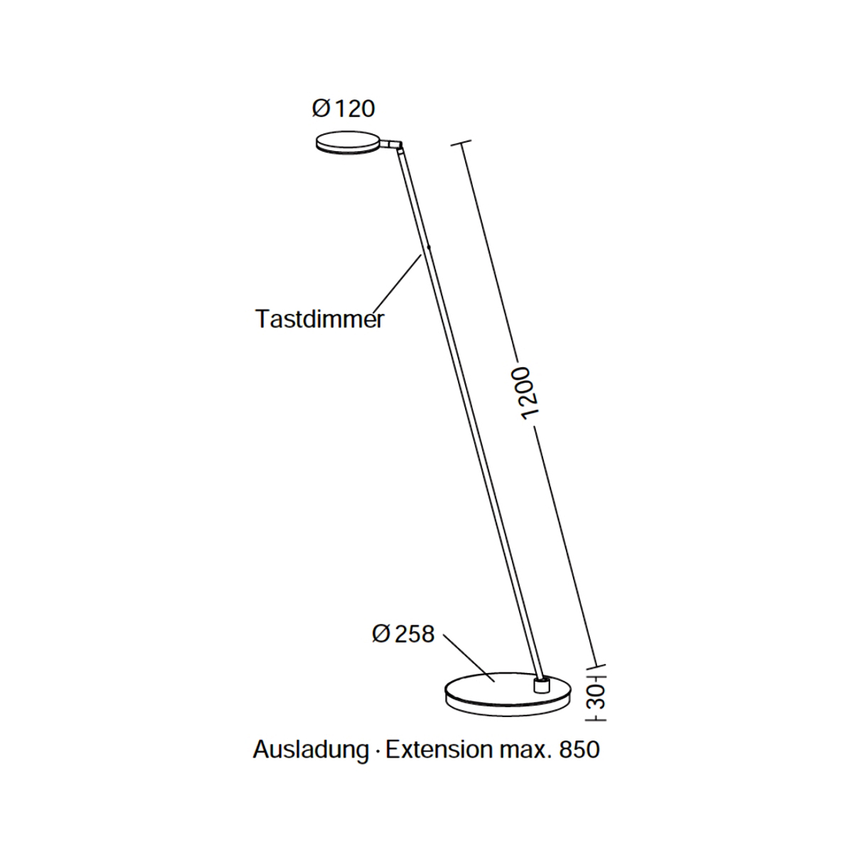 Plano S LED Stehleuchte