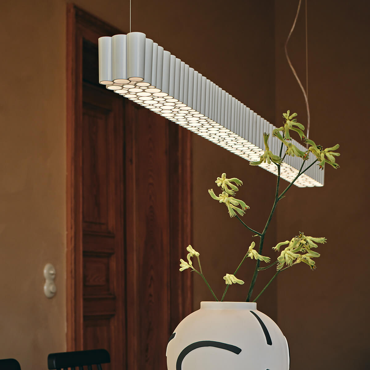 Artemide Calipso Linear LED Sospensione, App-kompatibel, Länge: 179 cm, weiß