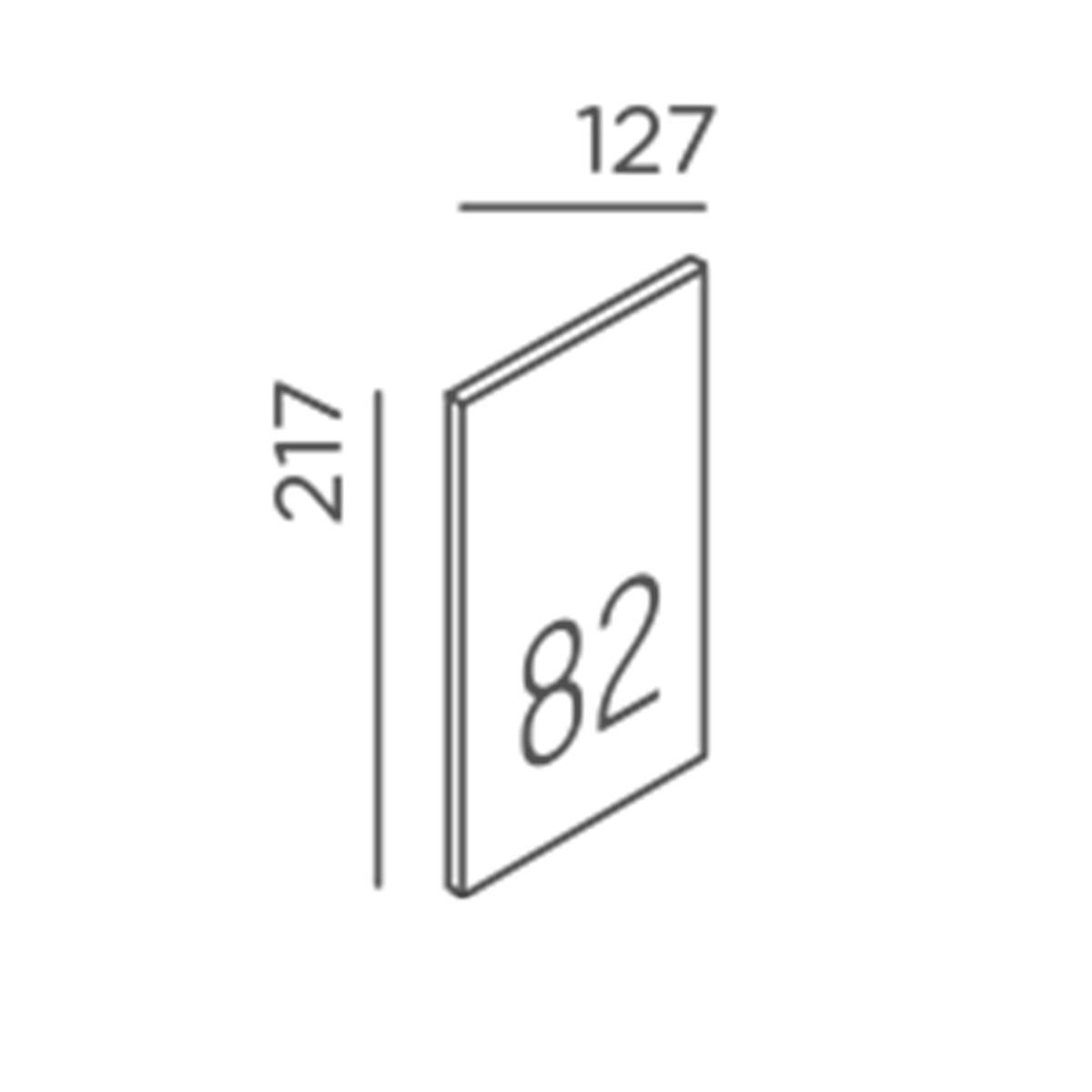 Gic number LED Außenwandleuchte, anthracite