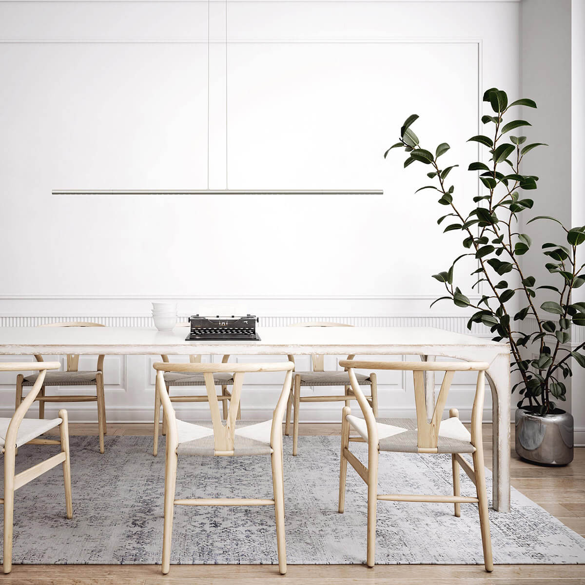 Tecnolumen Lum 135 LED Pendelleuchte, Chrom