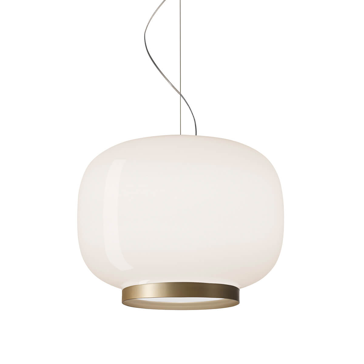Foscarini Chouchin reverse LED Sospensione, 1, weiß/golden