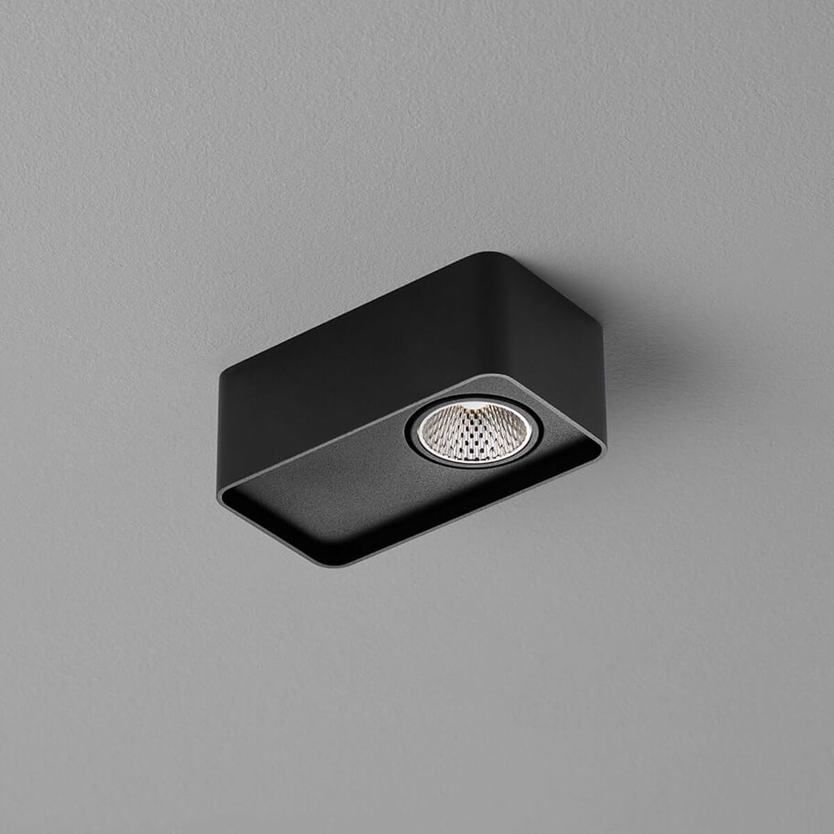 Helestra Cas LED Deckenleuchte, 1-flg., schwarz matt