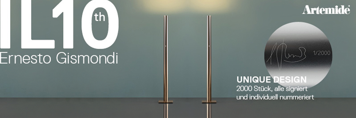 Kategoriebanner Marke Artemide Ilio 10 Special Edition Kategoriebanner Marke Artemide Ilio 10 Special Edition