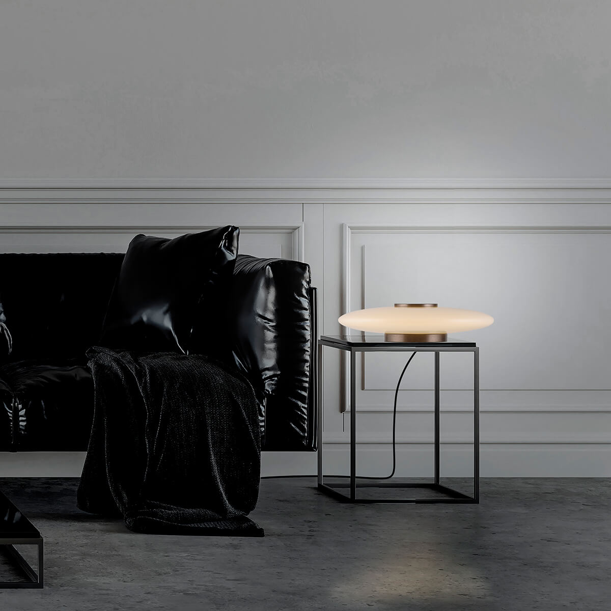 Neuhaus PURE Vitrum LED Tischleuchte, dark-metal brown (dunkelbraun)