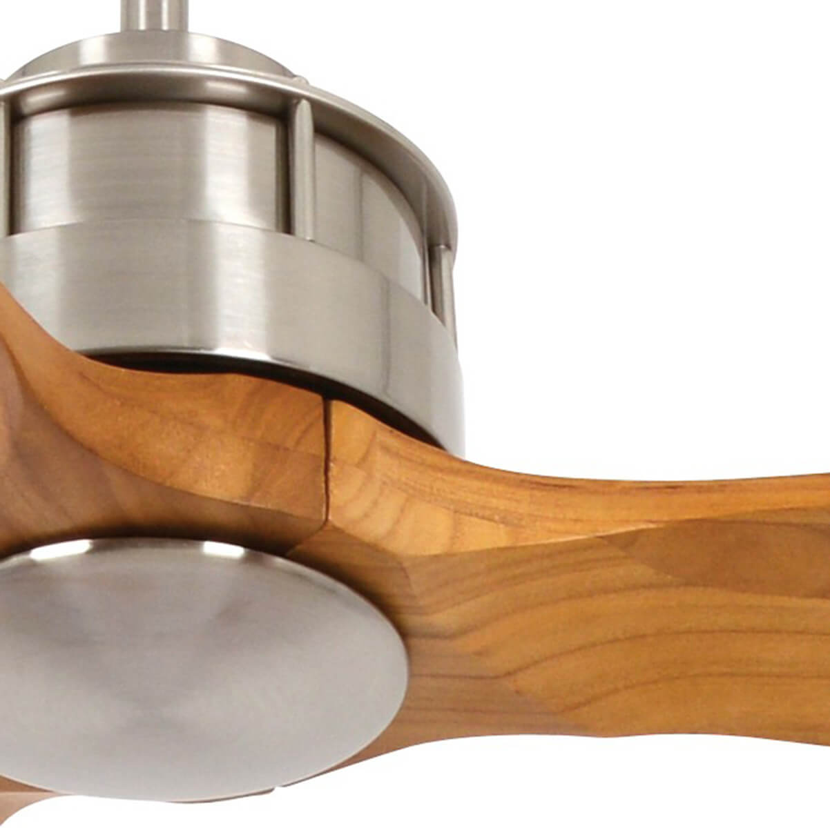 Beacon Lighting Lucci Air Airfusion Akmani Deckenventilator, Chrom gebürstet, Flügel: Echtholz