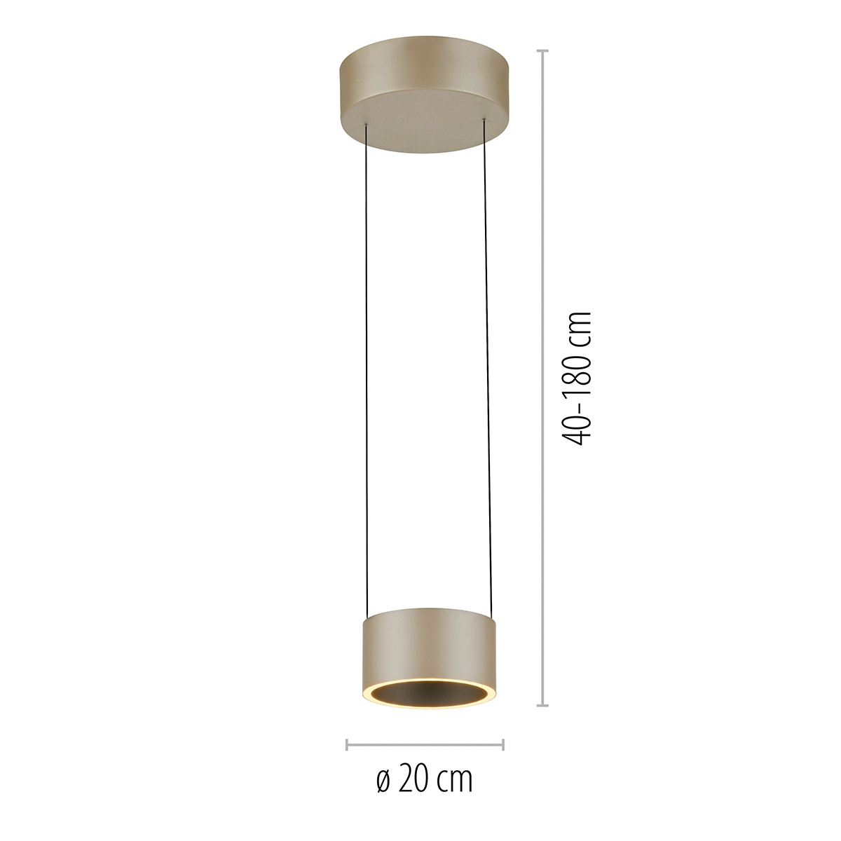 PURE Clipse LED Pendelleuchte mit CCT