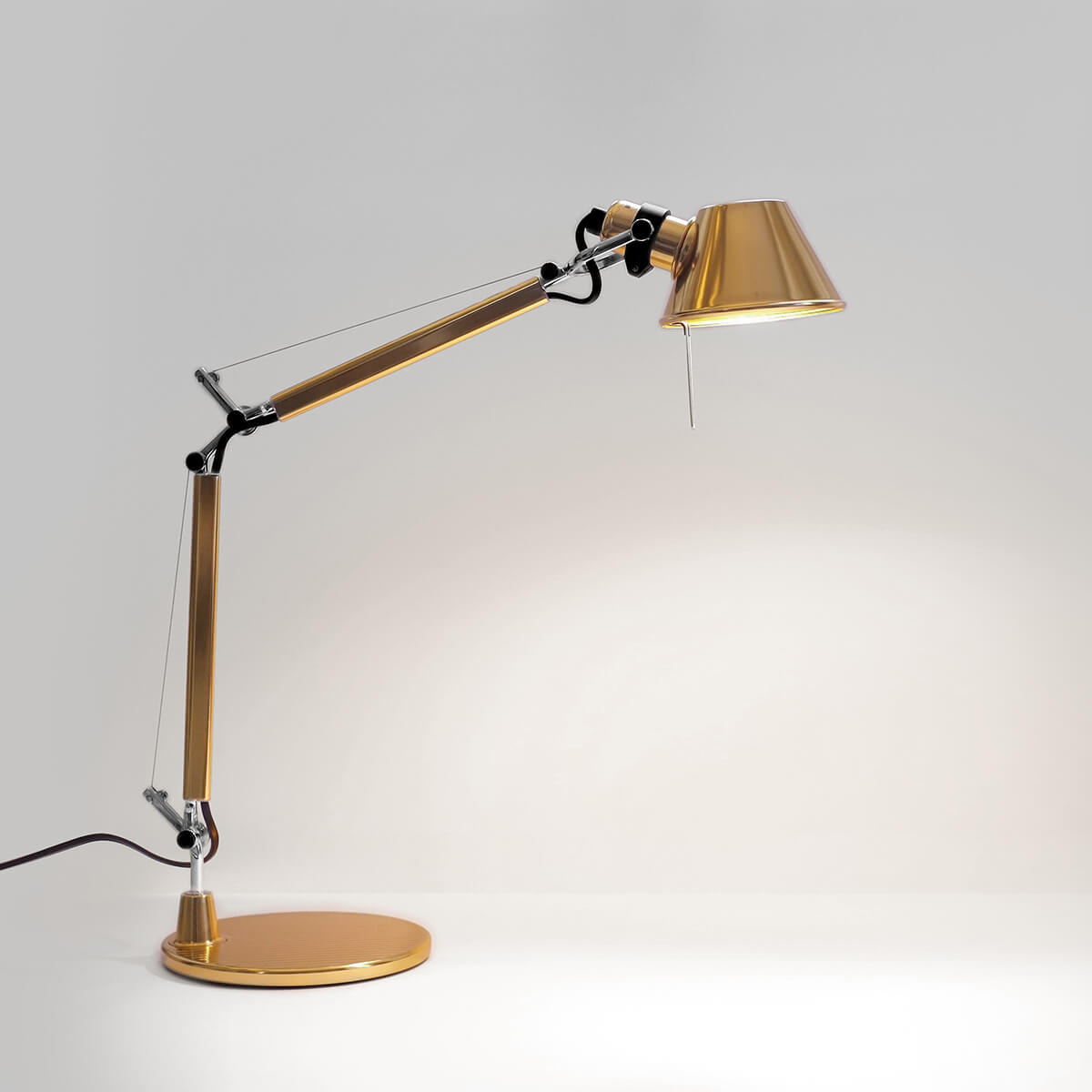 Artemide Tolomeo Micro Tavolo, golden Artemide Tolomeo Micro Tavolo, golden