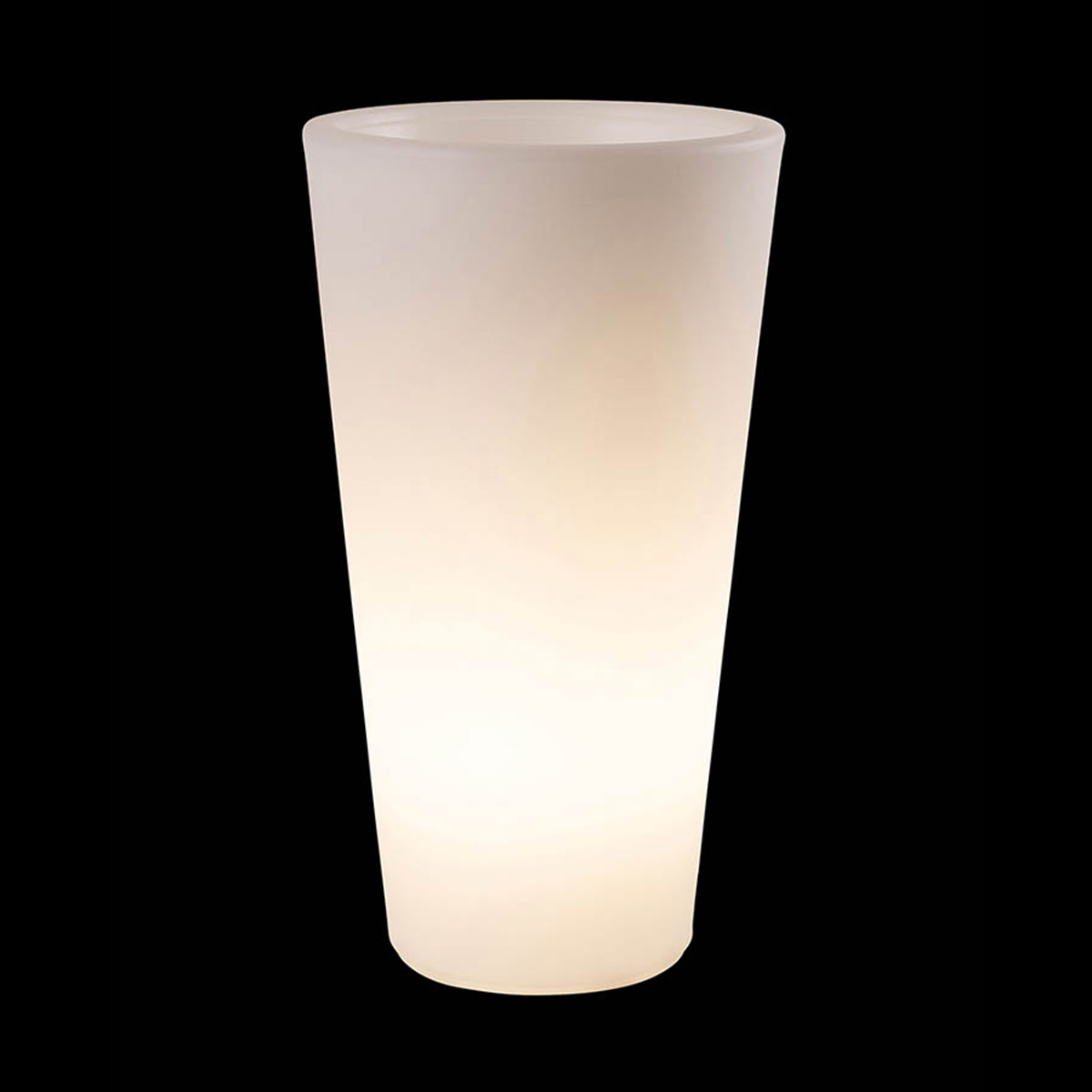 8 seasons design Shining Classic Pot L Pflanztopf / Dekoleuchte, weiß