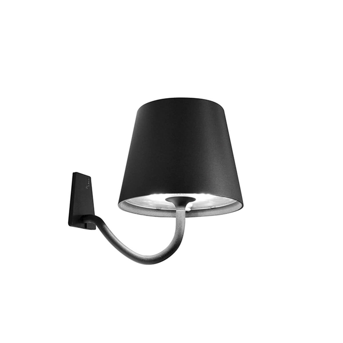 Zafferano AiLati Poldina Pro LED Akku-Wandleuchte, dunkelgrau