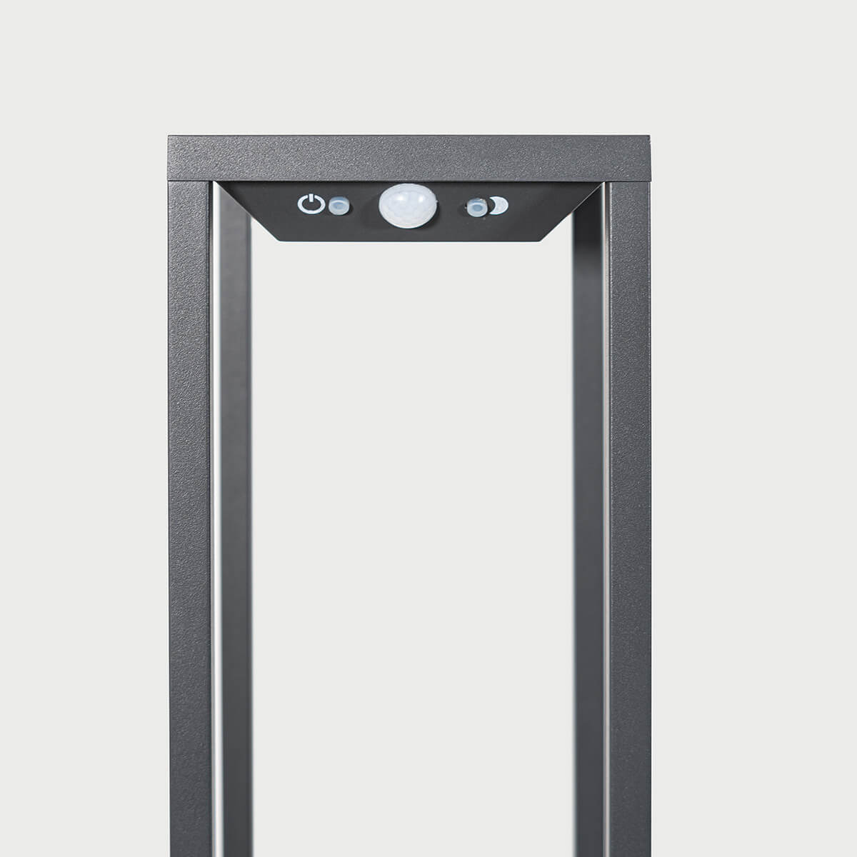 Zafferano AiLati Home Solar LED Solarleuchte, dunkelgrau, Bewegungs- und Dämmerungssensor