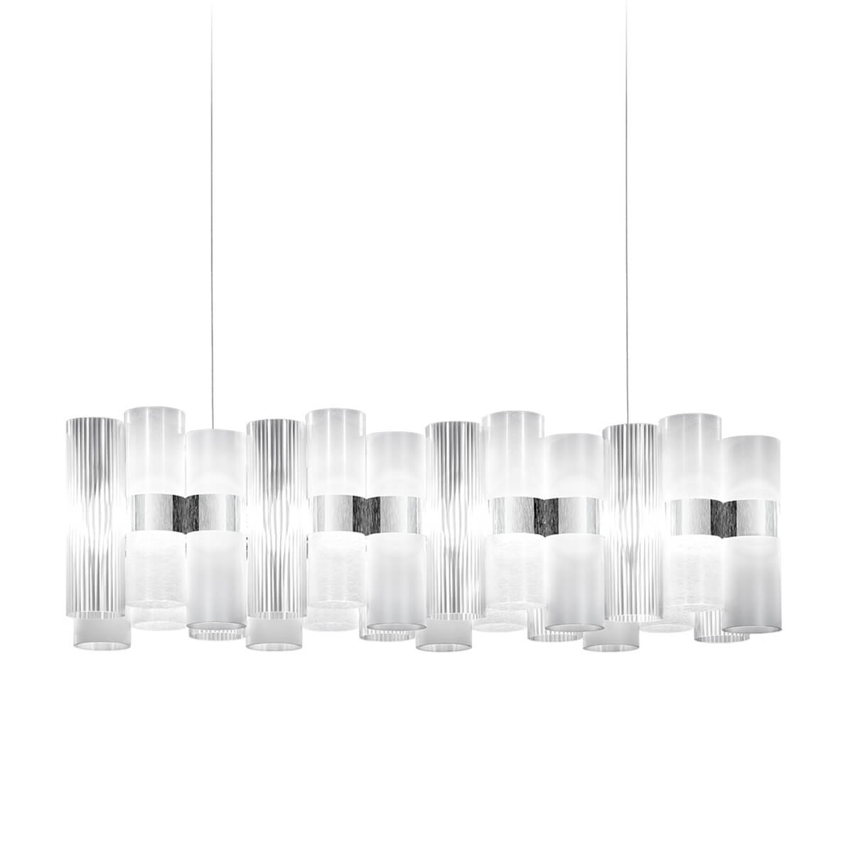 Slamp La Lollo LED Suspension Linear 100, white (weiß)