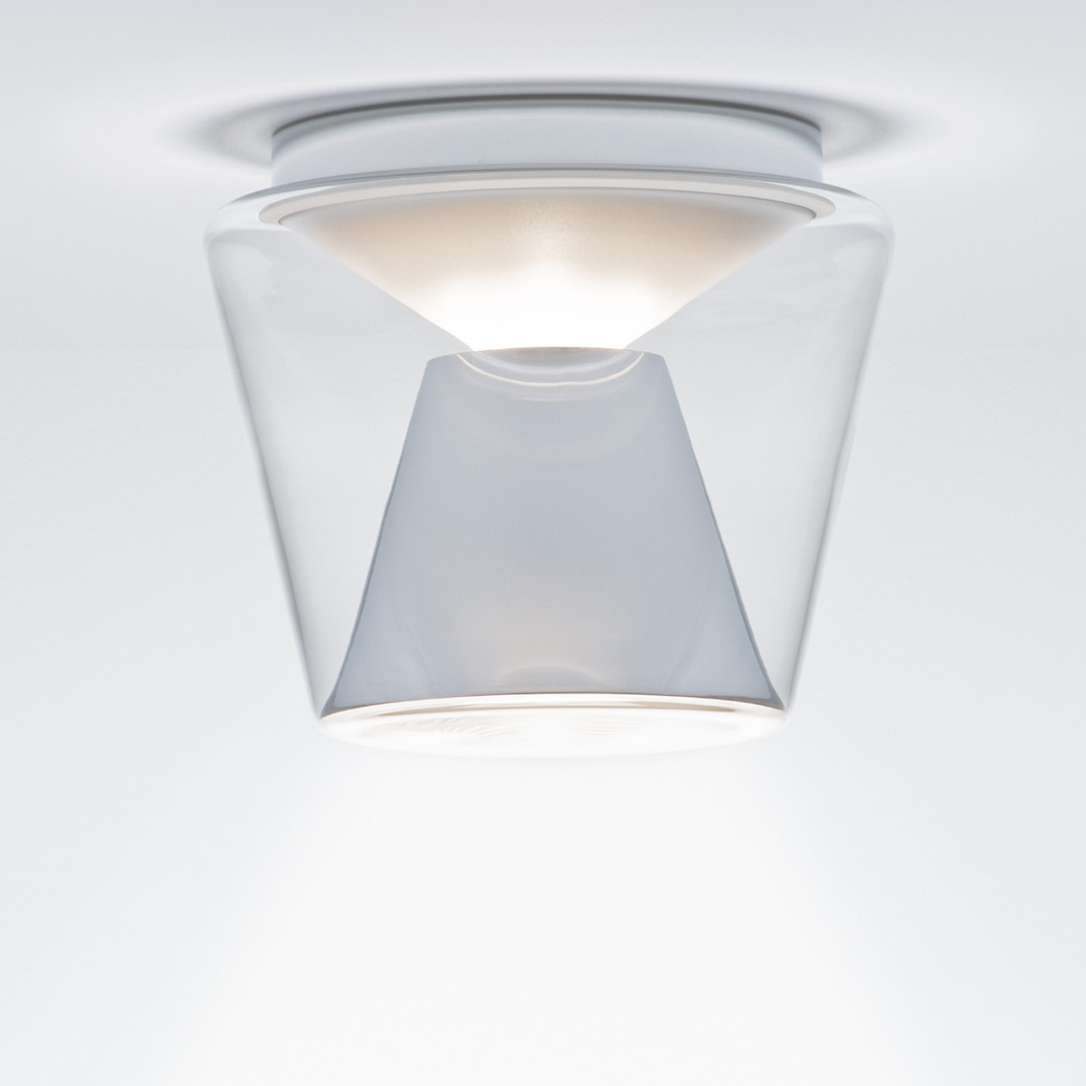 Serien.lighting Annex Ceiling Large Deckenleuchte, Schirm klar / verchromt