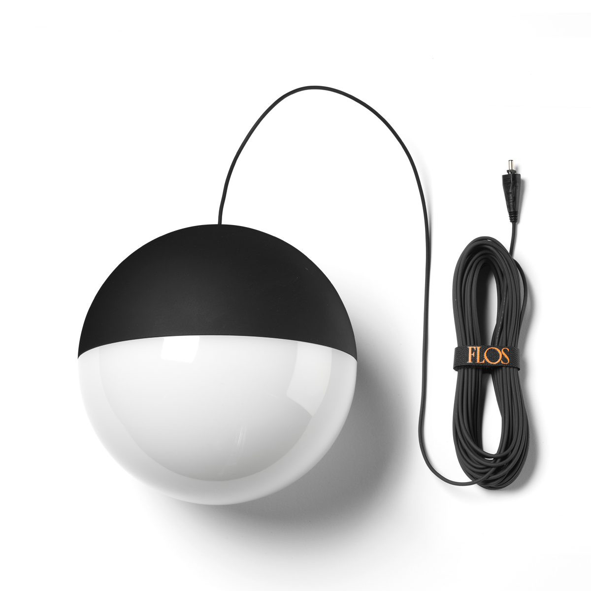 Flos String Light Sphere LED Pendelleuchte, schwarz