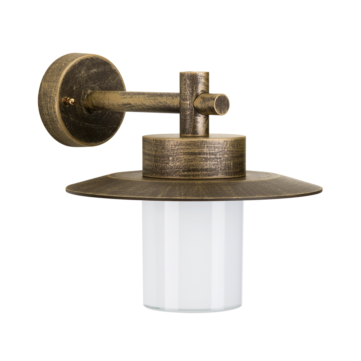 Albert Leuchten 1852 Außenwandleuchte, braun-messing