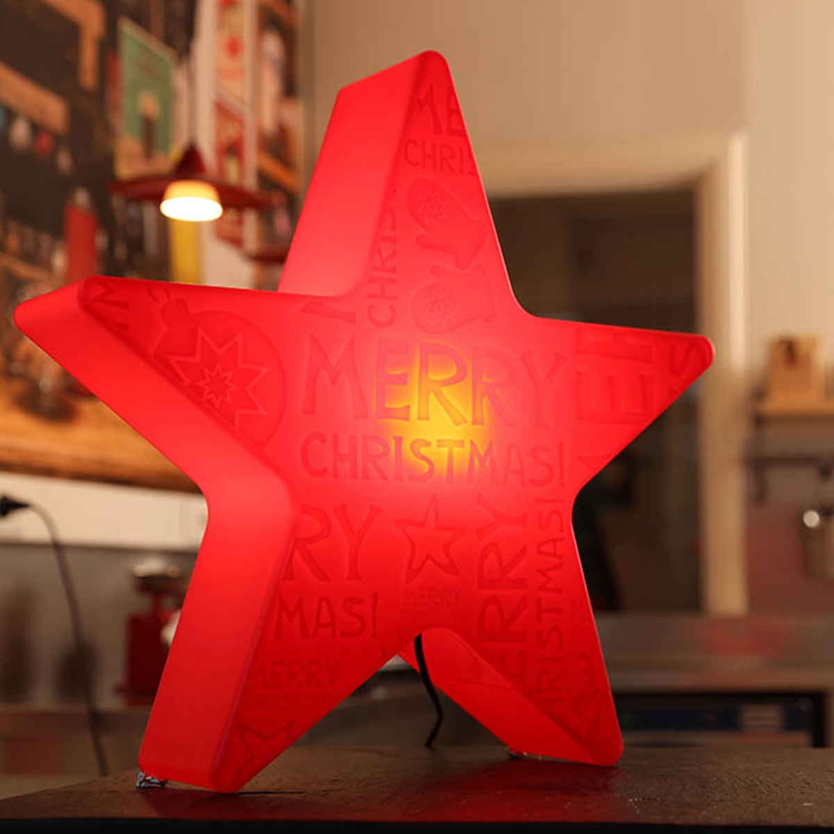 Shining Star Merry Christmas Dekoleuchte, Höhe: 54 cm