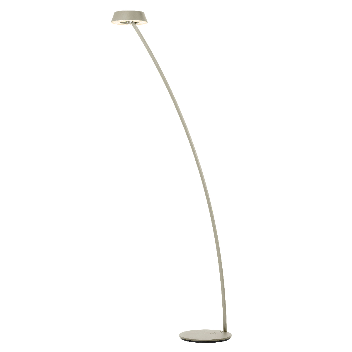 Oligo Glance LED Stehleuchte, gebogen, cashmere