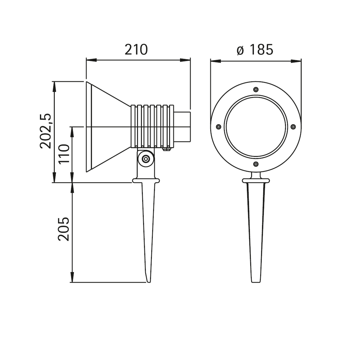 Albert Leuchten 2383 Spießstrahler