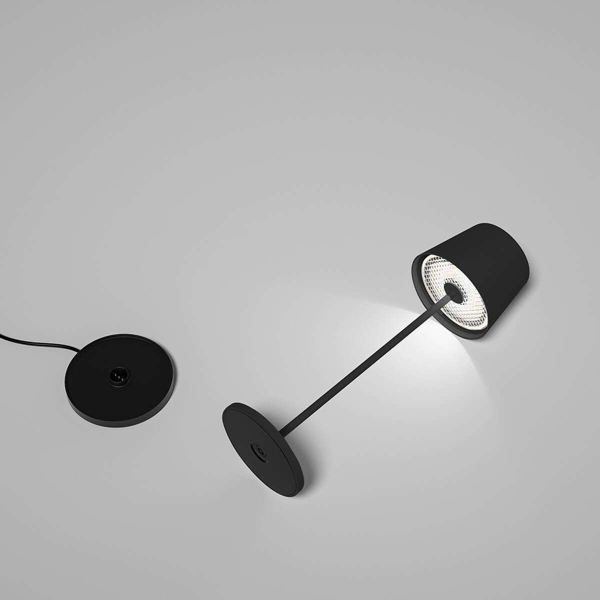 CMD Leuchten 9035/9036/9037 LED Akkuleuchte, schwarz