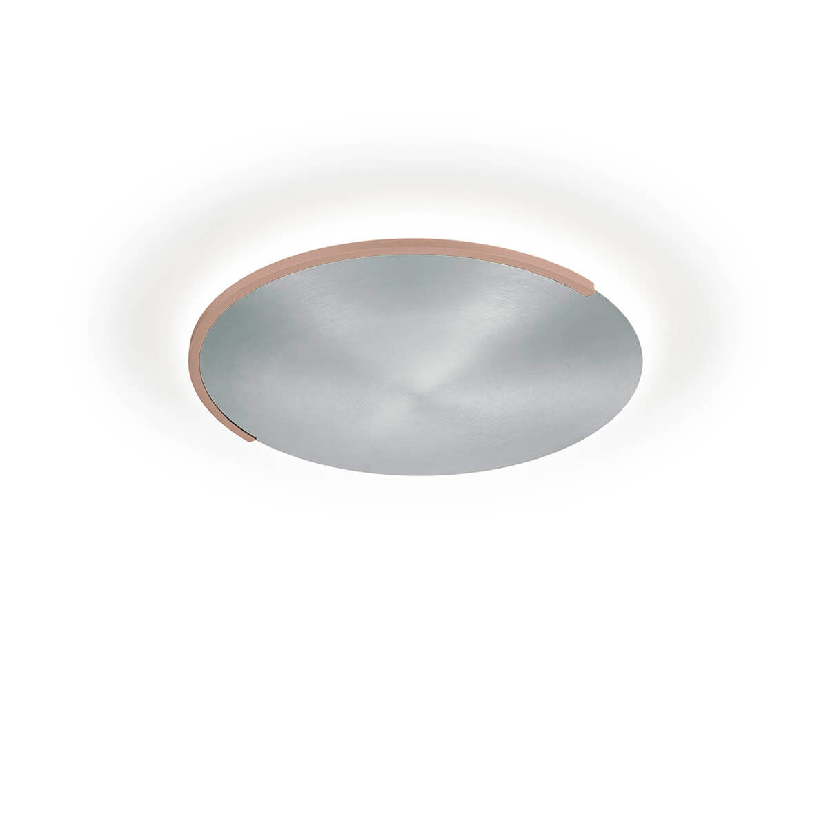 Knapstein Astra-40 LED Wand- / Deckenleuchte, mattnickel / sand metallic
