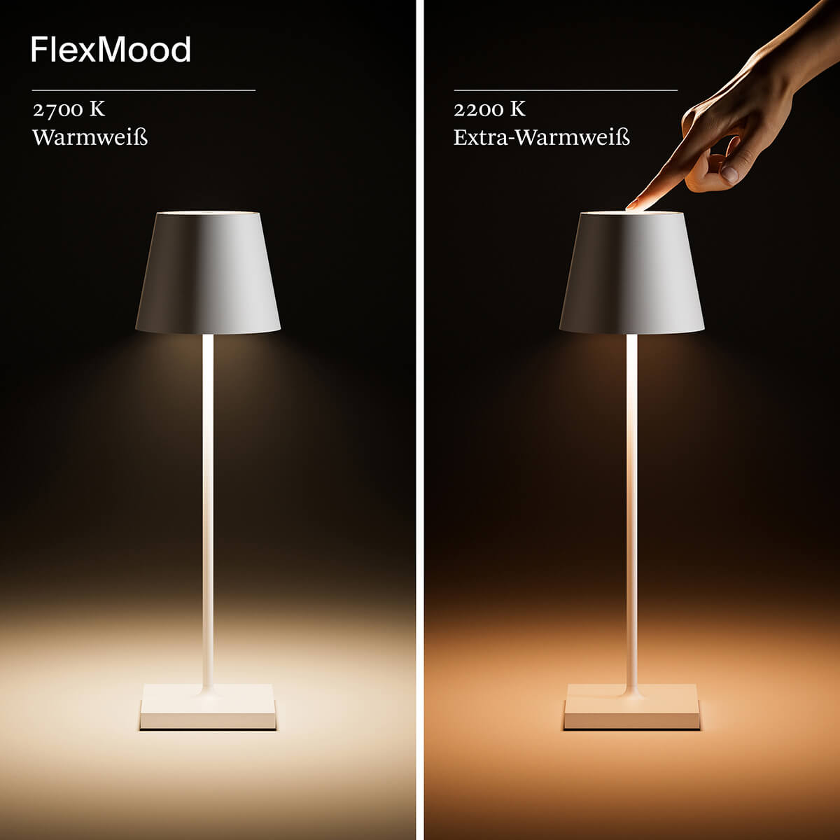 Nuindie LED Akkuleuchte, Flex-Mood, Easy-Connect