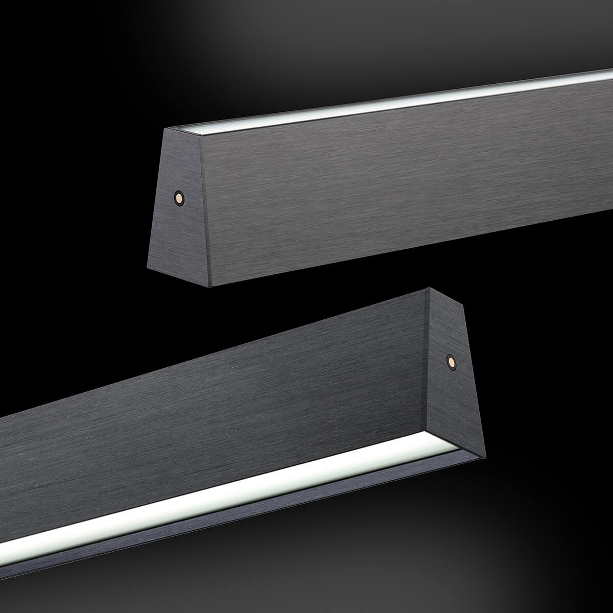 Neuhaus PURE E-Motion LED Pendelleuchte, dunkelgrau eloxiert, Tastdimmer