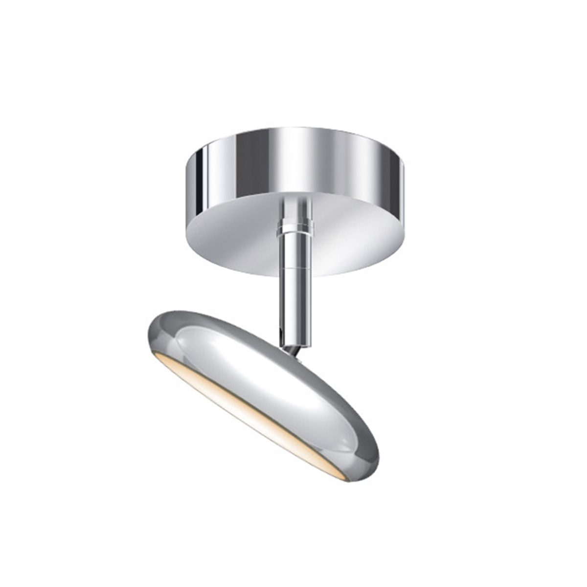 Bruck Blop Flat AC C LED Deckenaufbauleuchte, Chrom