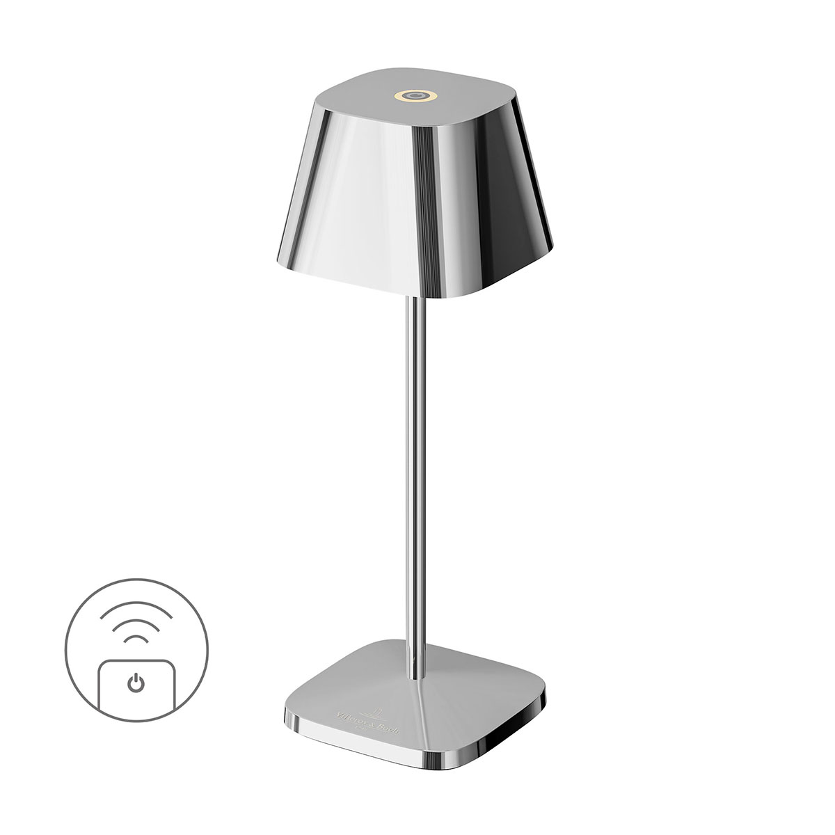 Villeroy & Boch Neapel Micro RC LED Akkuleuchte, Chrom