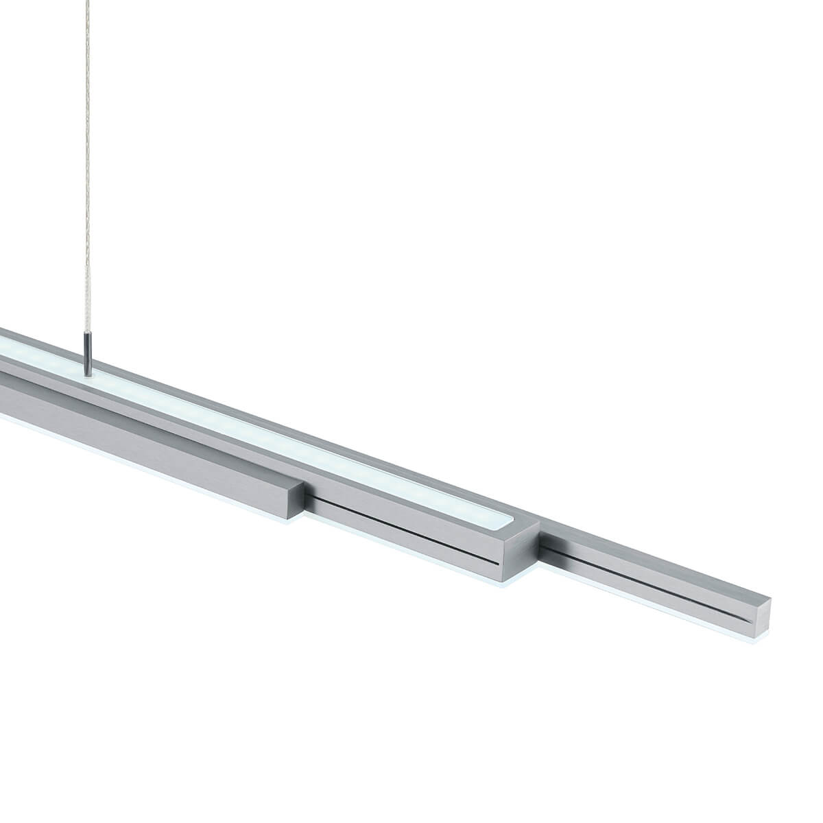 Bankamp Lightline III flex up & down LED Pendelleuchte, Tunable White & Vertical dim, Alu eloxiert, kaltweiße Lichtfarbe