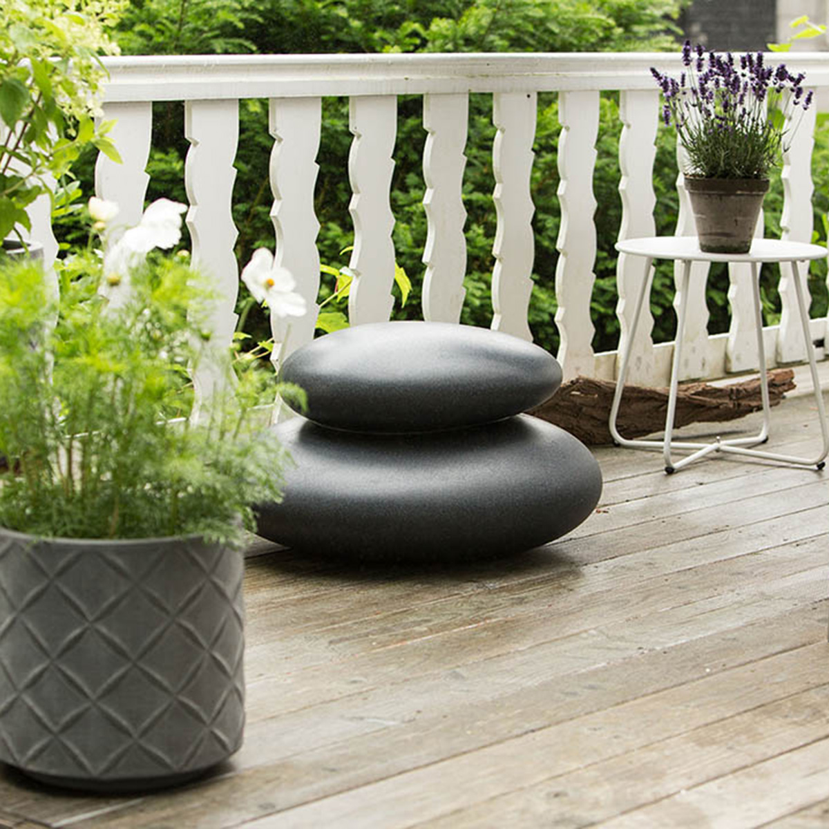 8 seasons design Shining Stone XL Dekoleuchte, anthrazit