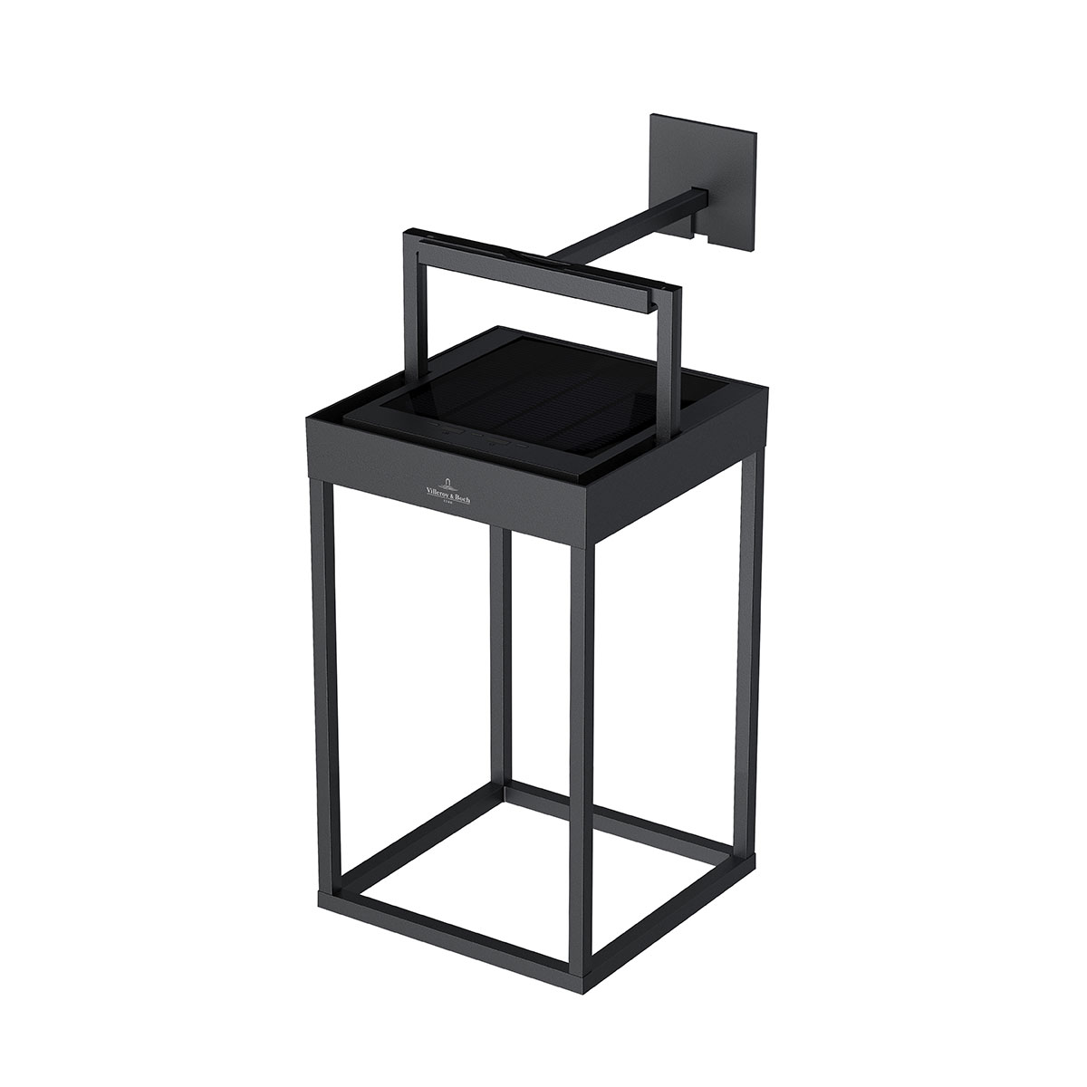 Villeroy & Boch Cannes LED Akku-Solarleuchte, Höhe: 30 cm, schwarz, mit Aufhängung (als Zubehör erhältlich)