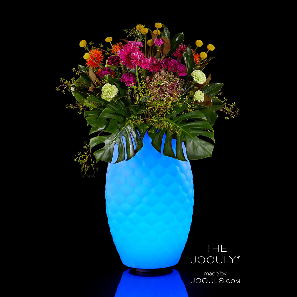 Joouly The Joouly Ltd. LED Akkuleuchte, Bluetooth Lautsprecher & Weinkühler, large, Höhe: 65 cm, Verwendung als Blumenvase