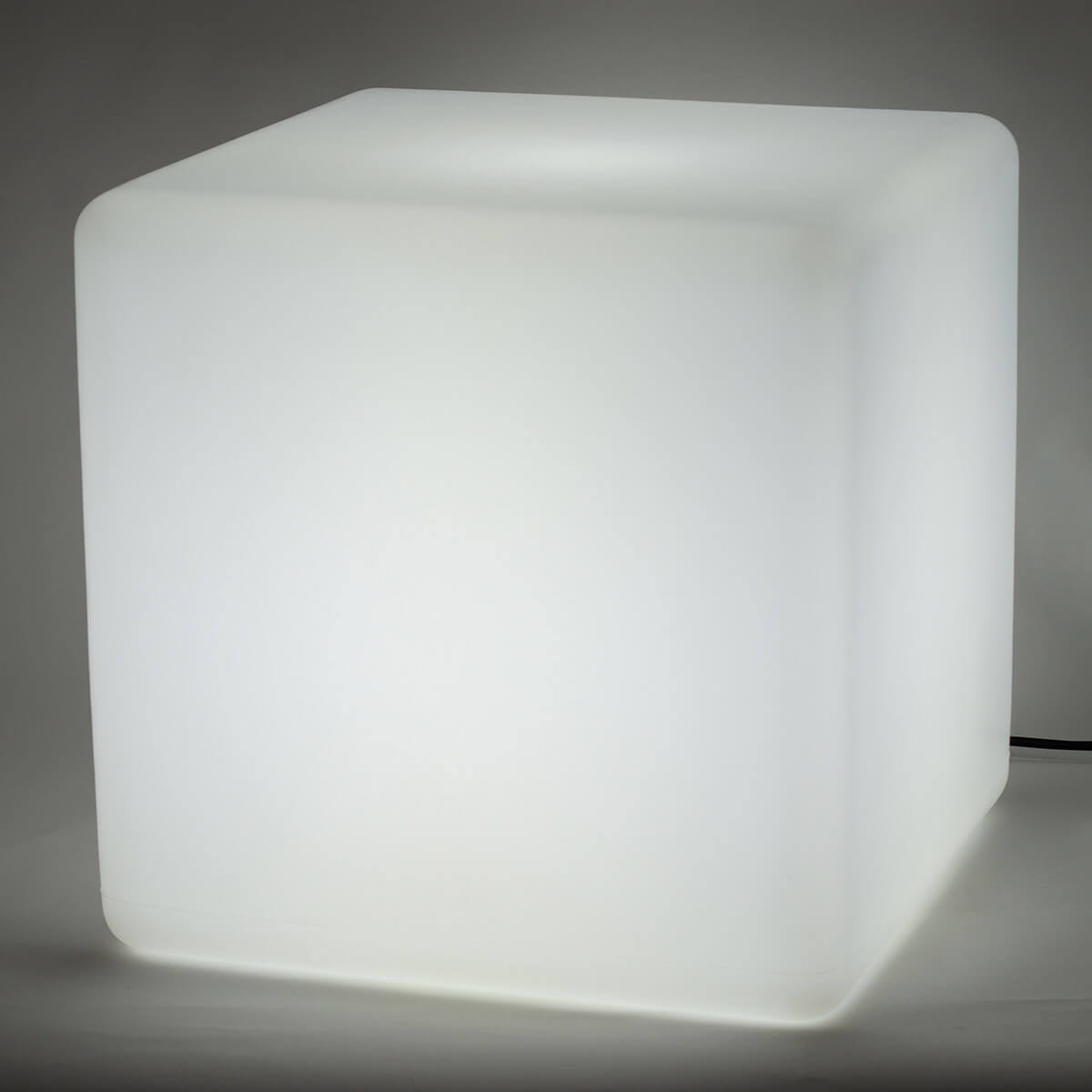 Epstein-Design Würfel CCT-LED Außenleuchte mit ZigBee, 45 cm, weiß