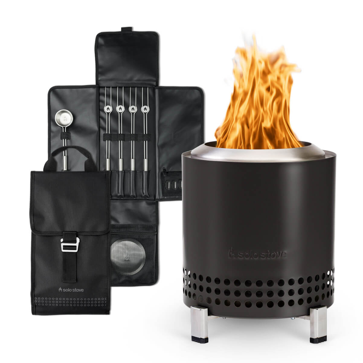 Solo Stove Mesa XL Tischfeuer & Tischkamin, inkl. Mesa XL Zubehör-Set, Ash (anthrazit)