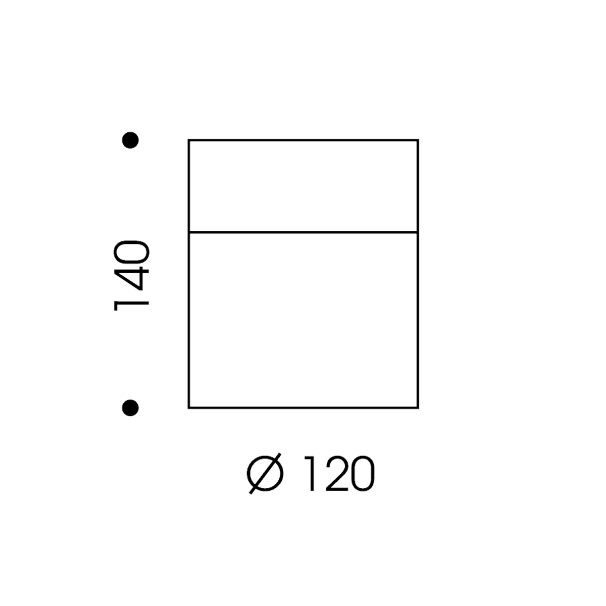 Oligo Tudor M LED Deckenleuchte, Tunable White, Maßzeichnung