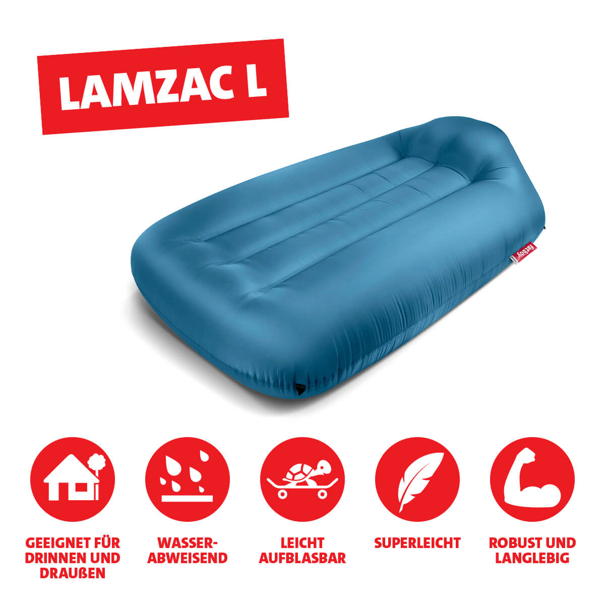 Fatboy Lamzac L 3.0 Luftsofa, Sky blue (hellblau)