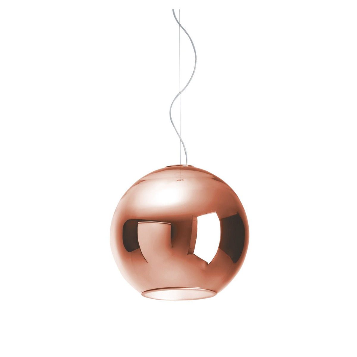 Fontana Arte Globo Di Luce Pendelleuchte, Ø: 45 cm, Kupfer metallisiert