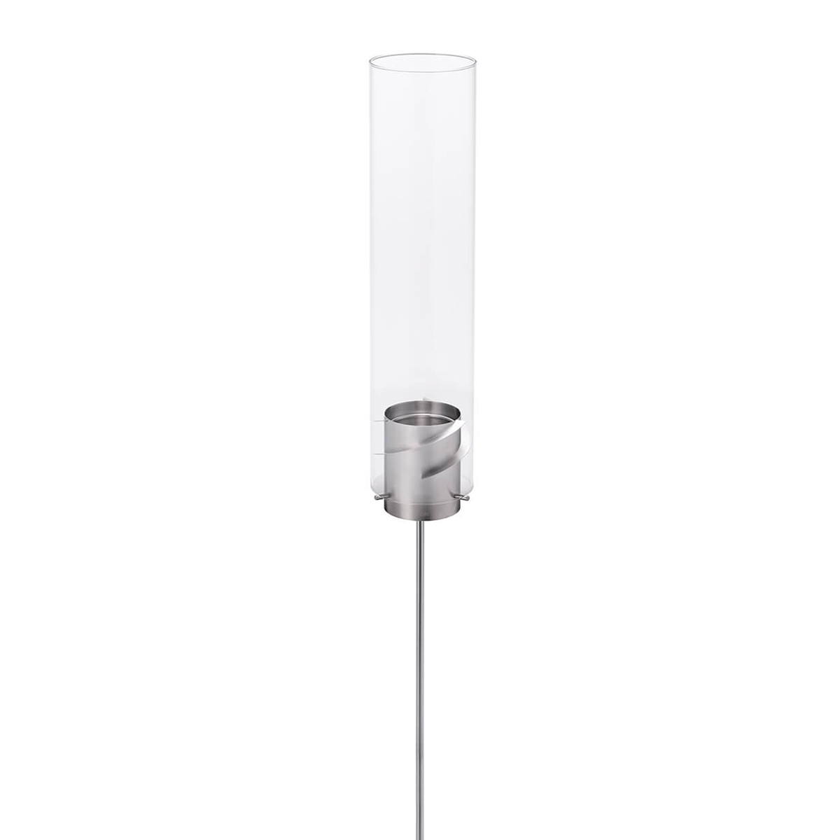 Höfats Spin 120 Fackel & Windlicht, inkl. Bioethanol Brenngel, Silber Spin 120 Fackel & Windlicht, inkl. Bioethanol Brenngel