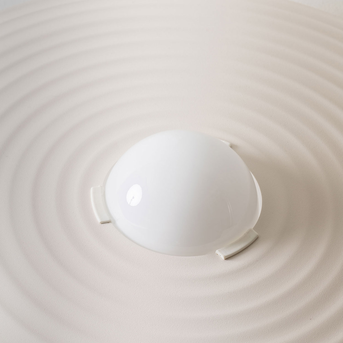 Milan Symphony Stehleuchte, nerzfarben, Detailbild des Schirms