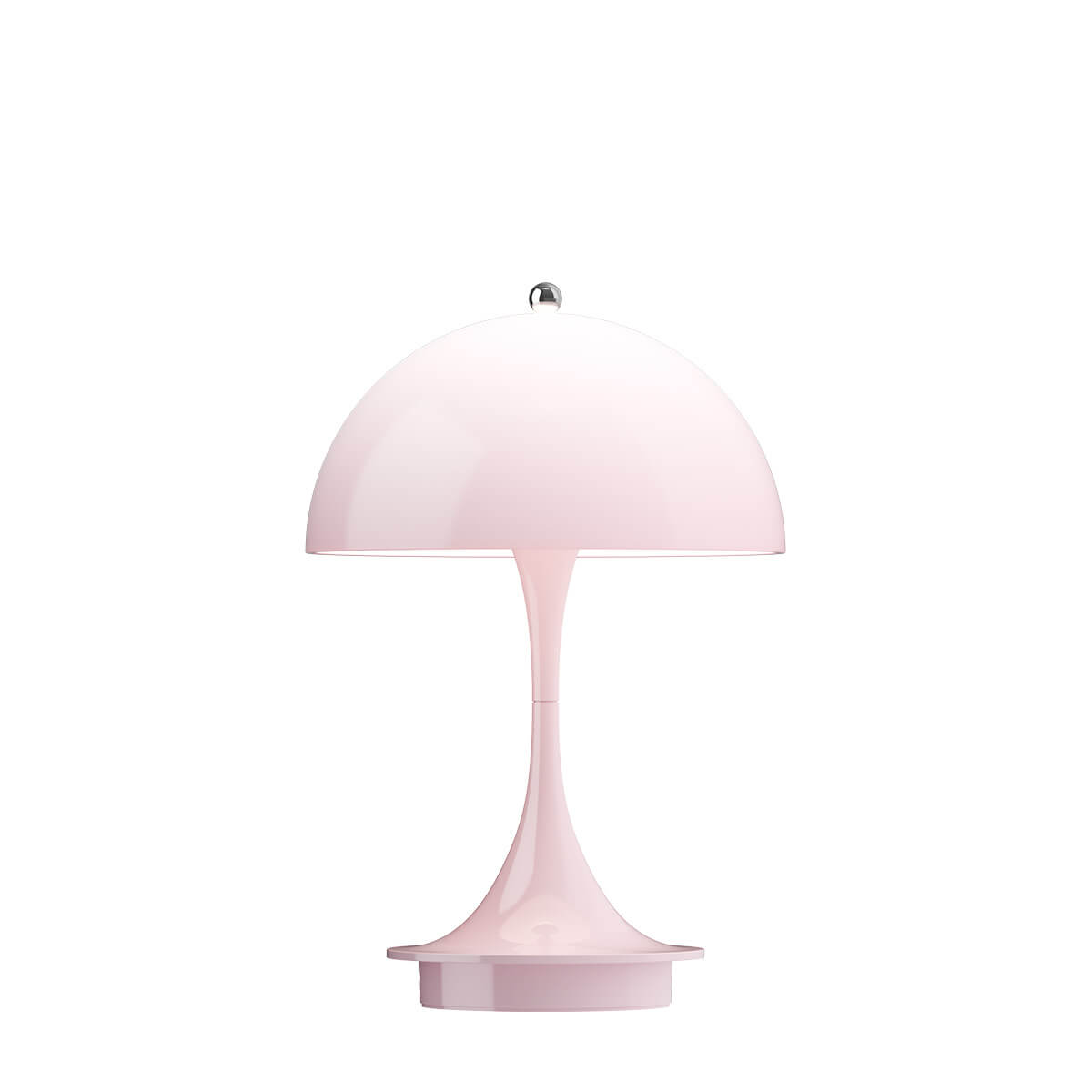 Louis Poulsen Panthella 160 Portable V3 LED Akkuleuchte, opal blassrosa – Design by Verner Panton