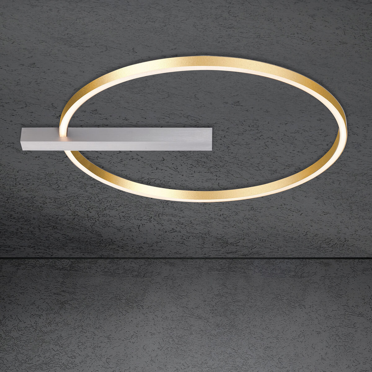 Alu geschliffen / Gold eloxal