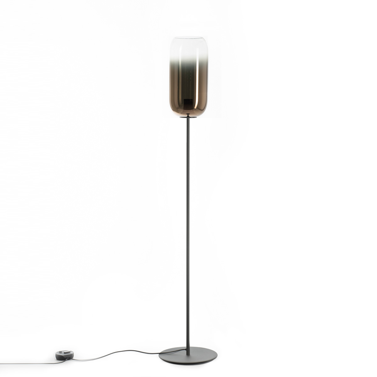 Artemide Gople Lamp Terra, schwarz, Schirm: Bronze